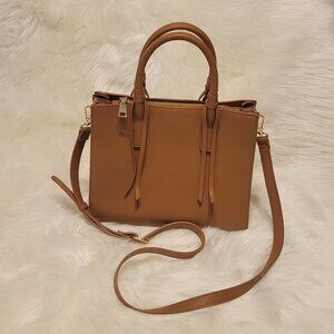 Madison West Mayra Satchel Bag, Tan